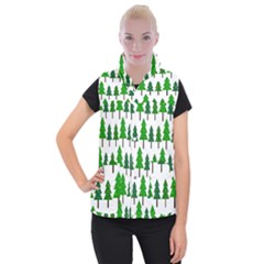 Chrismas Tree Greeen Women s Button Up Vest by nateshop