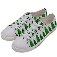 Chrismas Tree Greeen Women s Low Top Canvas Sneakers by nateshop