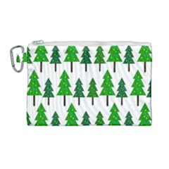 Chrismas Tree Greeen Canvas Cosmetic Bag (large) by nateshop