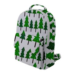 Chrismas Tree Greeen Flap Pocket Backpack (large) by nateshop