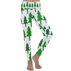 Chrismas Tree Greeen Kids  Lightweight Velour Classic Yoga Leggings by nateshop