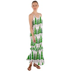 Chrismas Tree Greeen Cami Maxi Ruffle Chiffon Dress by nateshop