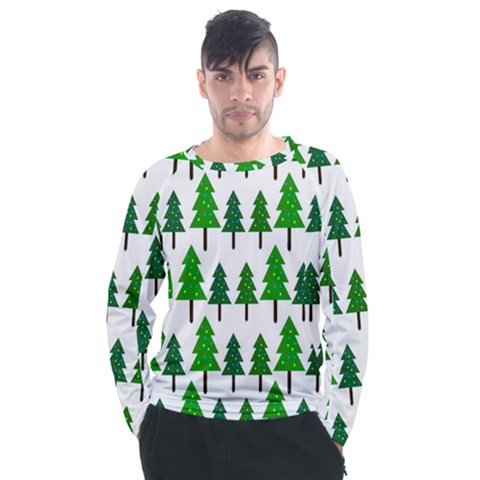 Chrismas Tree Greeen Men s Long Sleeve Raglan Tee by nateshop