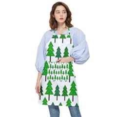 Chrismas Tree Greeen Pocket Apron by nateshop