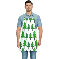 Chrismas Tree Greeen Kitchen Apron by nateshop