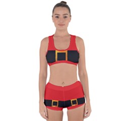 Christmas-acessories,santaclaus Racerback Boyleg Bikini Set by nateshop