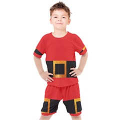 Christmas-acessories,santaclaus Kids  Tee And Shorts Set by nateshop