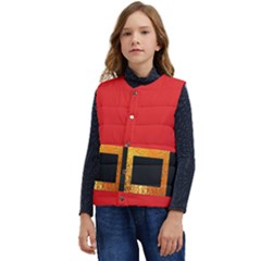 Christmas-acessories,santaclaus Kid s Short Button Up Puffer Vest	 by nateshop