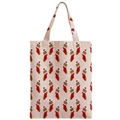 Christmas-background-christmas-stockings Zipper Classic Tote Bag by nateshop