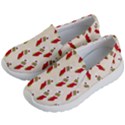 Christmas-background-christmas-stockings Kids Lightweight Slip Ons View2