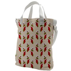 Christmas-background-christmas-stockings Canvas Messenger Bag by nateshop