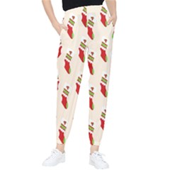 Christmas-background-christmas-stockings Tapered Pants by nateshop