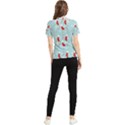 Christmas-pattern -christmas-stockings Women s Short Sleeve Rash Guard View2