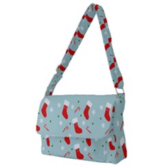 Christmas-pattern -christmas-stockings Full Print Messenger Bag (s) by nateshop