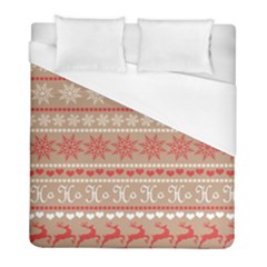 Christmas-pattern-background Duvet Cover (full/ Double Size) by nateshop