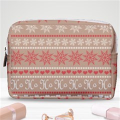 Christmas-pattern-background Make Up Pouch (medium) by nateshop