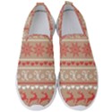 Christmas-pattern-background Men s Slip On Sneakers View1