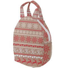 Christmas-pattern-background Travel Backpacks by nateshop