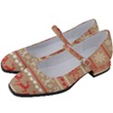 Christmas-pattern-background Women s Mary Jane Shoes View2