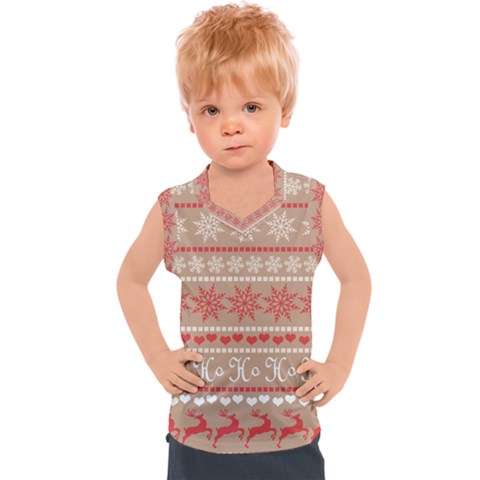 Christmas-pattern-background Kids  Sport Tank Top by nateshop