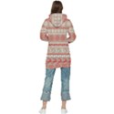 Christmas-pattern-background Women s Long Oversized Pullover Hoodie View2