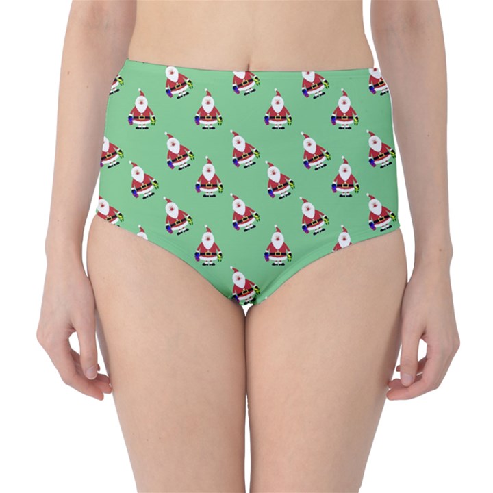 Christmas-santaclaus Classic High-Waist Bikini Bottoms