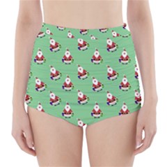 Christmas-santaclaus High-waisted Bikini Bottoms by nateshop