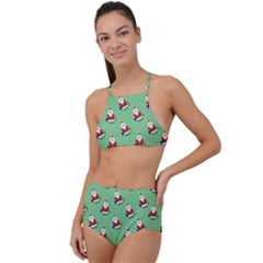 Christmas-santaclaus High Waist Tankini Set by nateshop