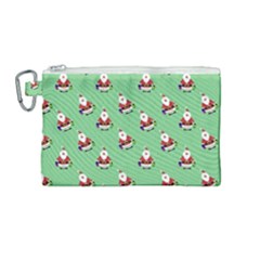 Christmas-santaclaus Canvas Cosmetic Bag (medium)