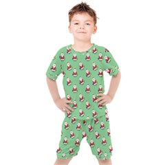 Christmas-santaclaus Kids  Tee And Shorts Set by nateshop