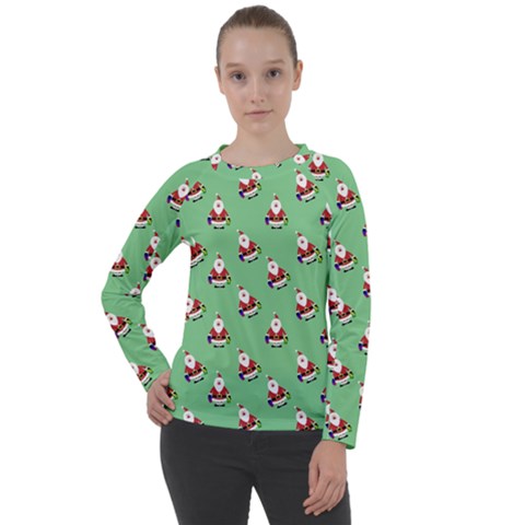 Christmas-santaclaus Women s Long Sleeve Raglan Tee by nateshop