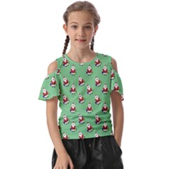 Christmas-santaclaus Kids  Butterfly Cutout Tee by nateshop