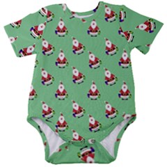 Christmas-santaclaus Baby Short Sleeve Onesie Bodysuit by nateshop