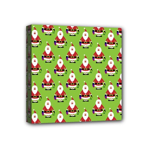 Christmas-santaclaus Mini Canvas 4  X 4  (stretched) by nateshop