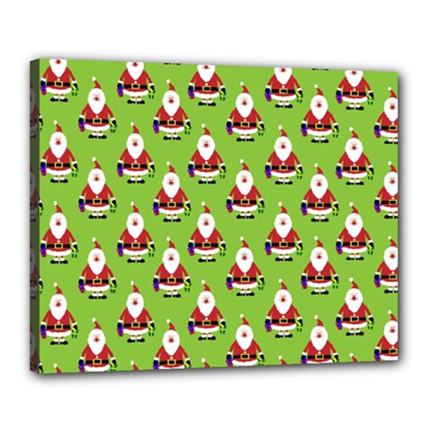 Christmas-santaclaus Canvas 20  X 16  (stretched) by nateshop