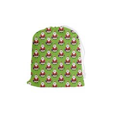 Christmas-santaclaus Drawstring Pouch (medium) by nateshop