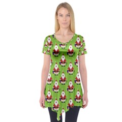 Christmas-santaclaus Short Sleeve Tunic  by nateshop