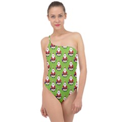 Christmas-santaclaus Classic One Shoulder Swimsuit by nateshop