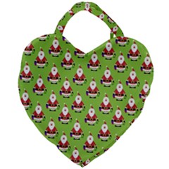 Christmas-santaclaus Giant Heart Shaped Tote by nateshop