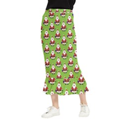 Christmas-santaclaus Maxi Fishtail Chiffon Skirt by nateshop