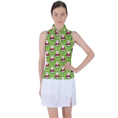 Christmas-santaclaus Women s Sleeveless Polo Tee by nateshop