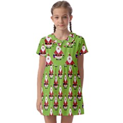 Christmas-santaclaus Kids  Asymmetric Collar Dress by nateshop