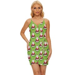 Christmas-santaclaus Wrap Tie Front Dress by nateshop