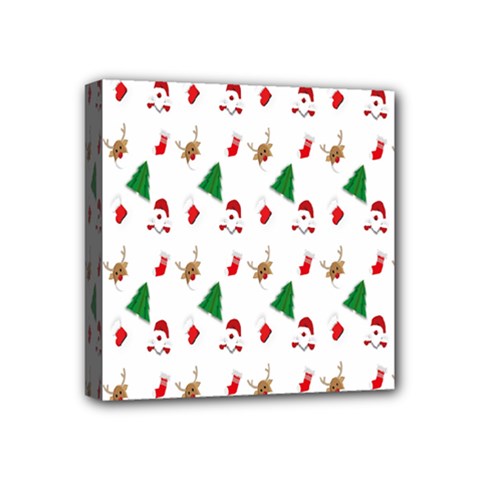 Christmas-santaclaus Mini Canvas 4  X 4  (stretched) by nateshop