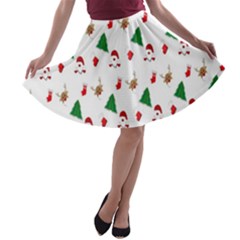 Christmas-santaclaus A-line Skater Skirt by nateshop