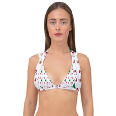 Christmas-santaclaus Double Strap Halter Bikini Top by nateshop