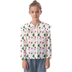 Christmas-santaclaus Kids  Peter Pan Collar Blouse by nateshop