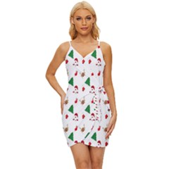 Christmas-santaclaus Wrap Tie Front Dress by nateshop