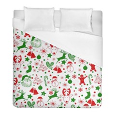 Christmas-seamless-green  Duvet Cover (full/ Double Size) by nateshop