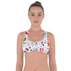 Christmas-seamless-green  Got No Strings Sports Bra by nateshop